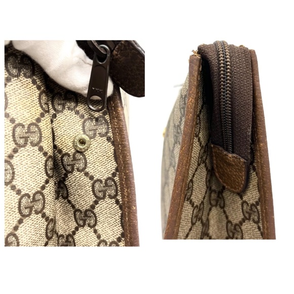 VINTAGE GUCCI Monogram Pvc Leather Clutch 💼 - Picture 8 of 17